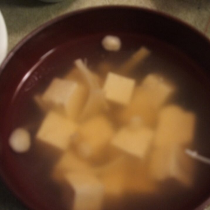えのきと豆腐のとろみスープ